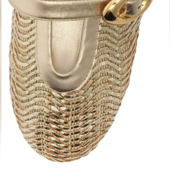 Arezzo Esme Ballet Elegant Gold Women's Flats Size 9B (Medium Width) NWT - Picture 6 of 11